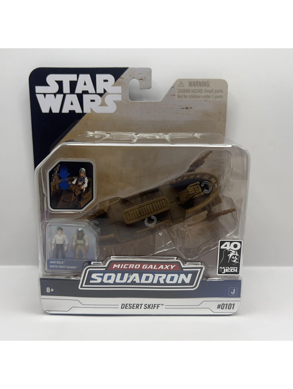 Jazwares Star Wars Micro Squadron Desert Skiff #0101 Return of the Jedi Han Solo